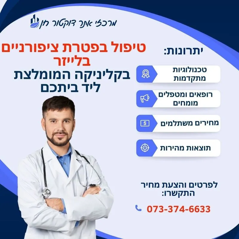 טיפול בפטרת ציפורניים בלייזר בקריית חיים