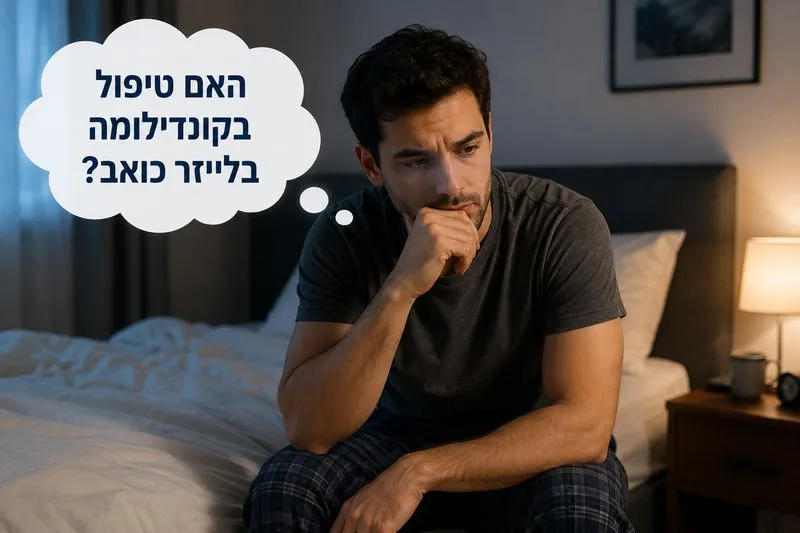 האם טיפול בקונדילומה בלייזר כואב - מעודכן תאריך: 15/06/2026