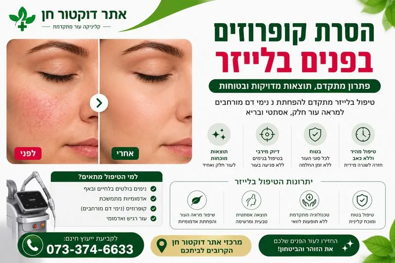 הסרת קופרוזים בפנים