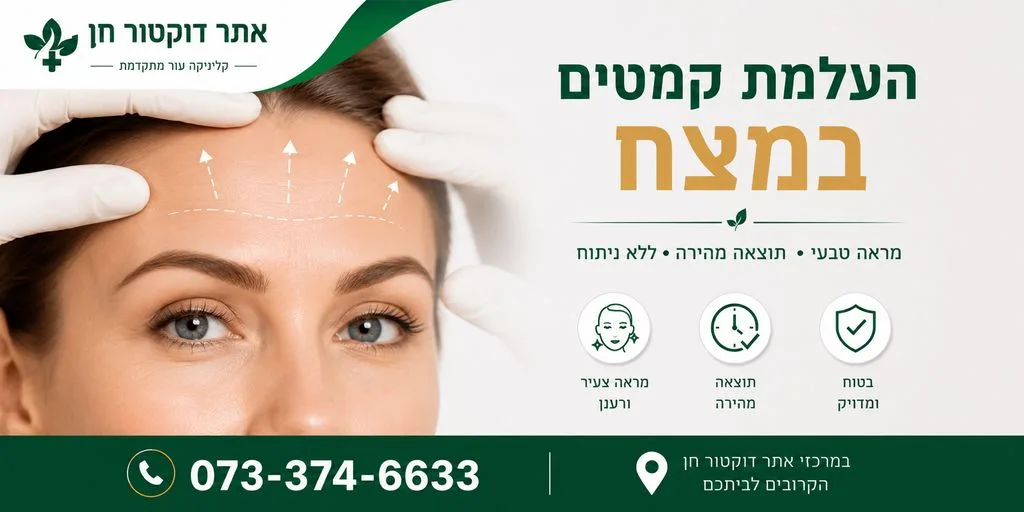 העלמת קמטים במצח | החלקת קמטים במצח | מילוי קמטים במצח