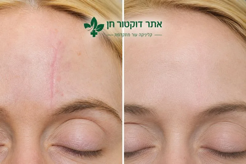 הסרת צלקות לפני ואחרי