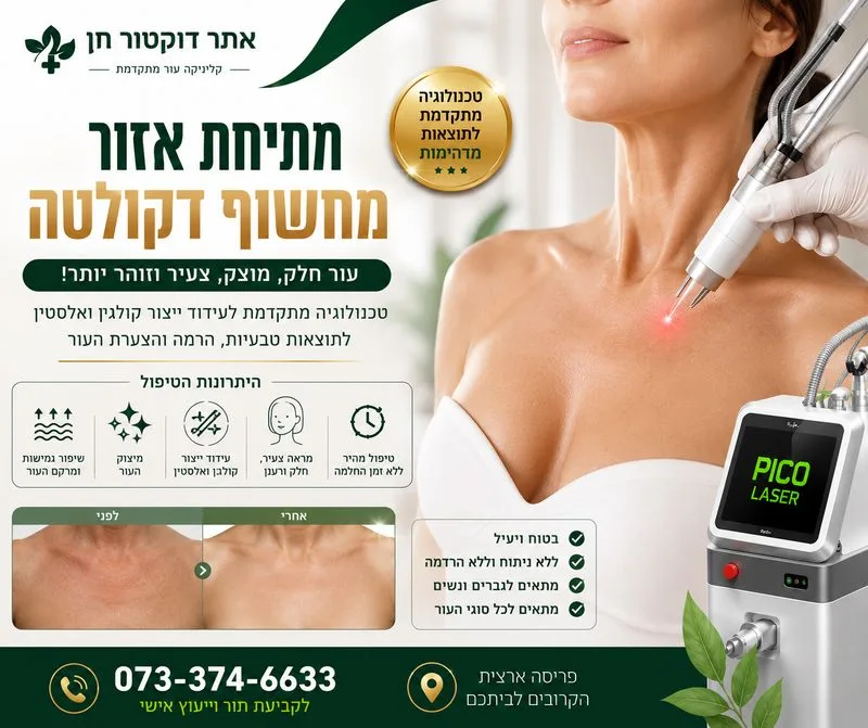 מתיחת אזור דקולטה בלייזר ללא ניתוח