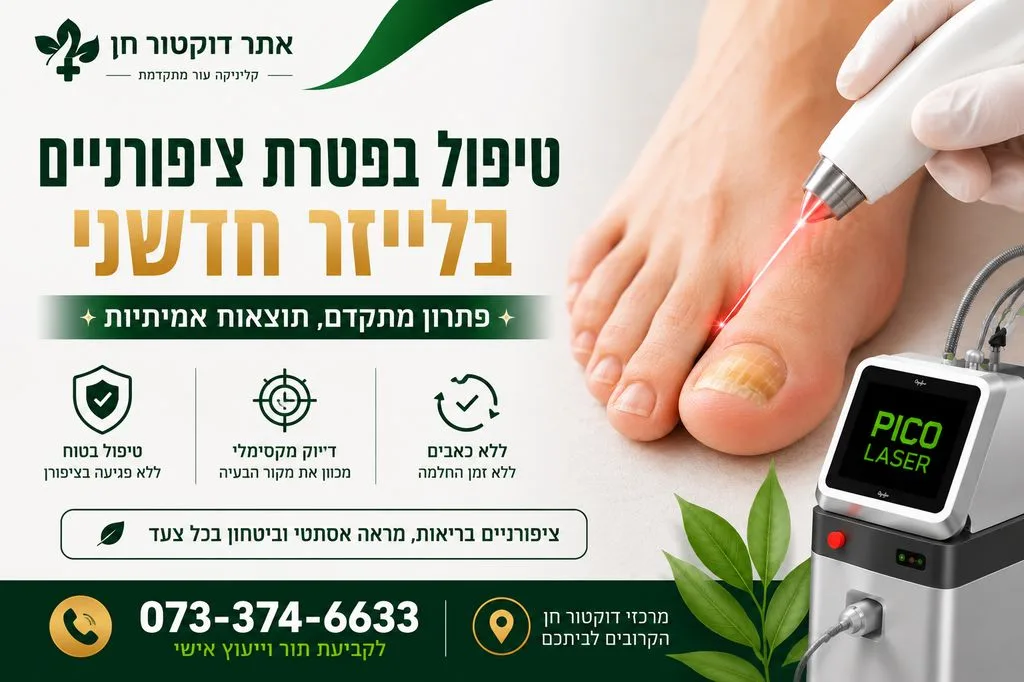 טיפול בפטרת ציפורניים בלייזר