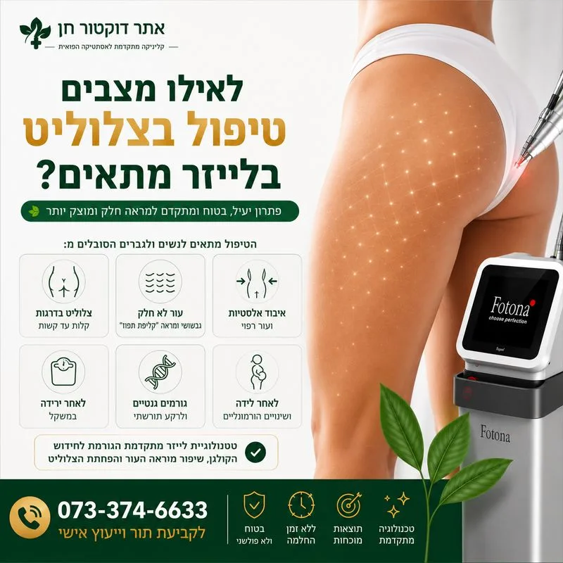 לאילו מצבים טיפול בצלוליט בלייזר מתאים