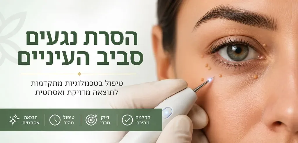 הסרת נגעים סביב העפעפיים והעיניים