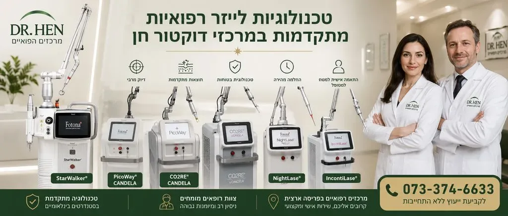 טכנולוגיות לייזר רפואיות מתקדמות במרכזי דוקטור חן