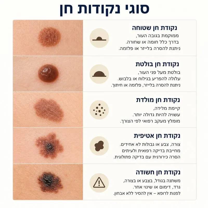 סוגי נקודות חן