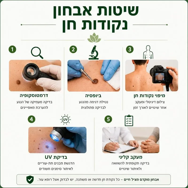 שיטות אבחון נקודות חן