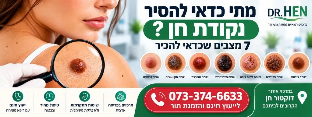 מתי כדאי להסיר נקודת חן