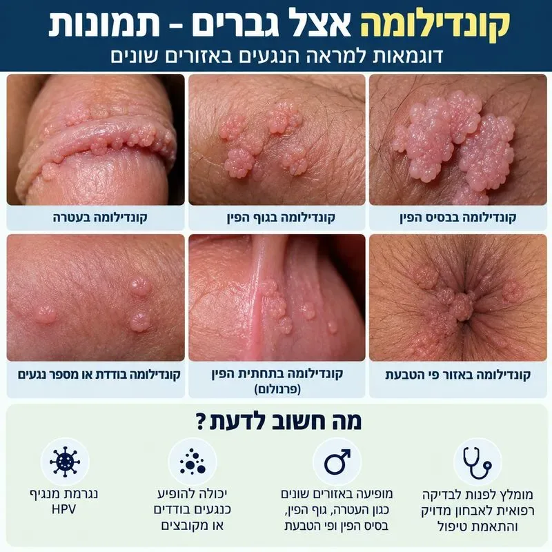 קונדילומה אצל גברים תמונות