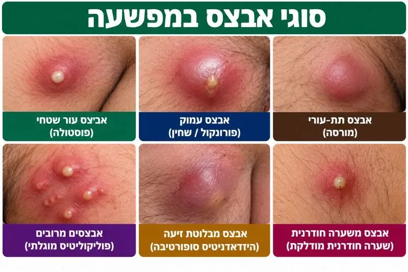 סוגי אבצס במפשעה