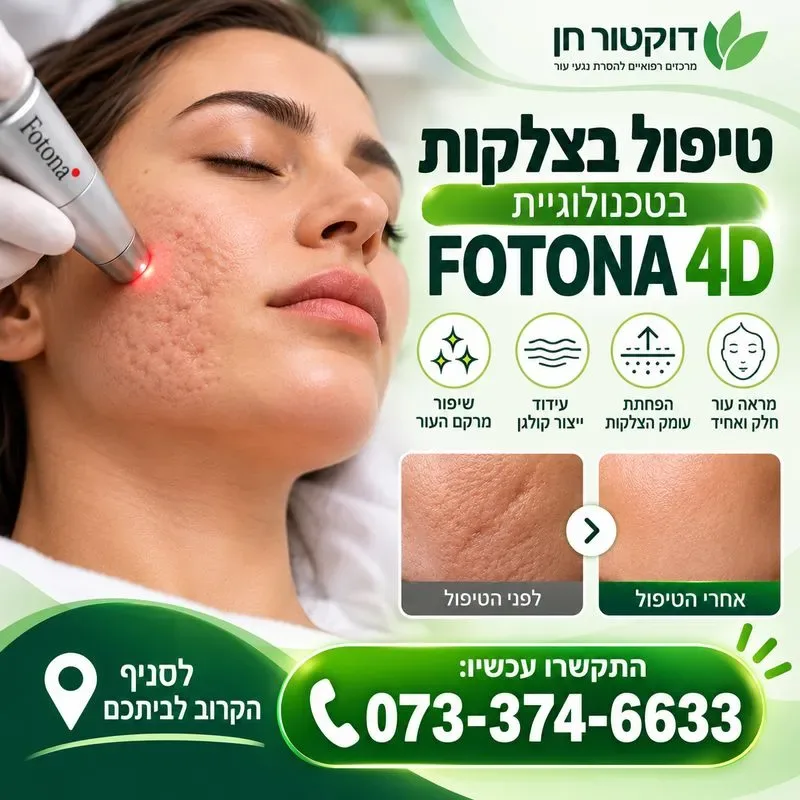 טיפול בצלקות בלייזר פוטונה